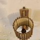 Vintage rattan wall lamp