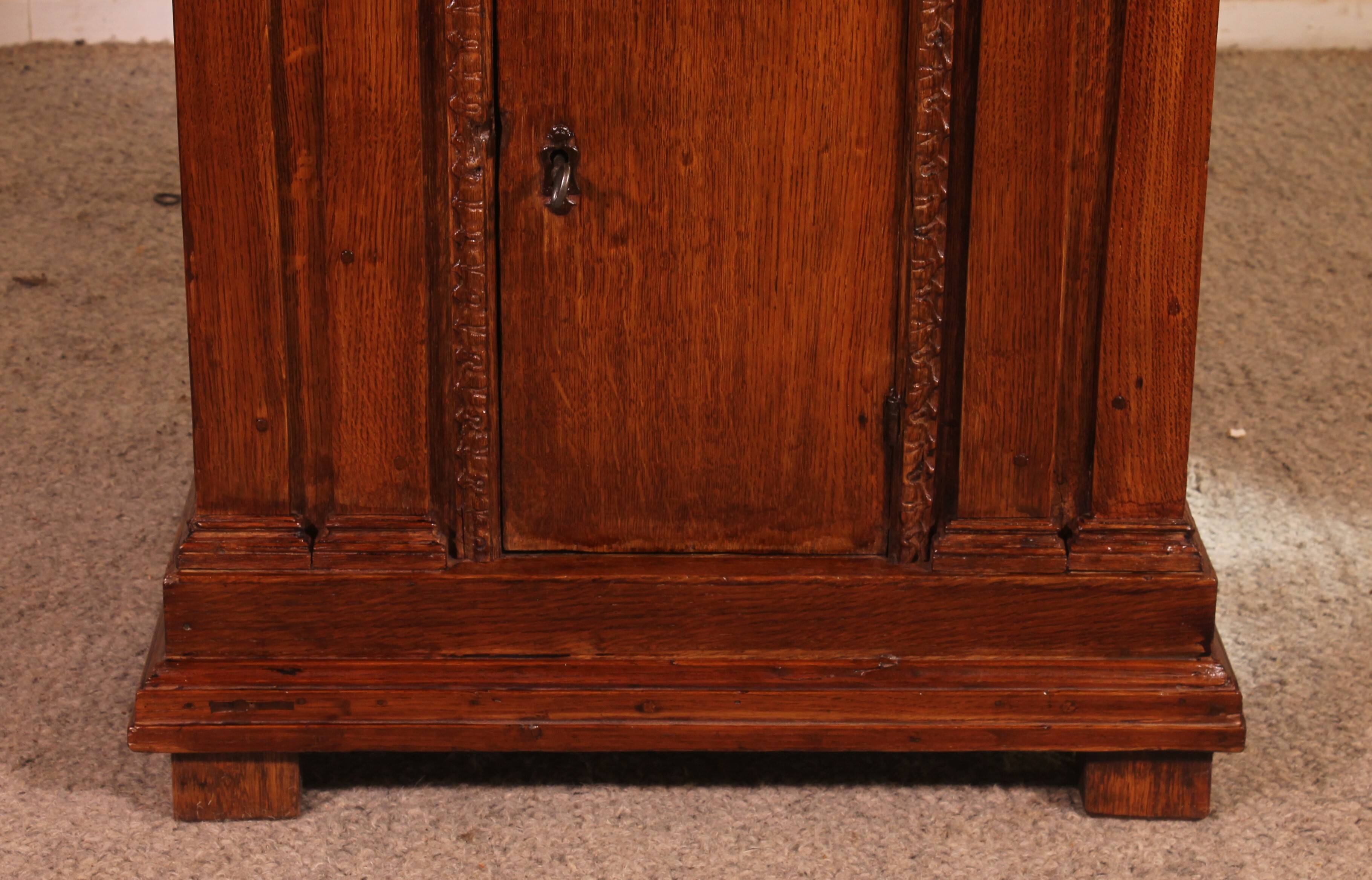 Renaissance oak tabernacle