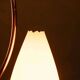 1950s Swedish mid-century suspension, vintage opaline lamp.