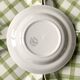 Assiettes creuses  Moulins des loups  , quadrillage vert