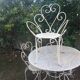 Wrought iron garden lounge