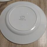 1900 1905 set of 7 earthenware plates Badonviller France Cherry model