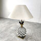 Vintage Italian ceramic artichoke table lamp, 1960s