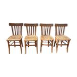 4 old bistro chairs