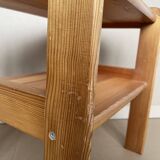 80s pine bedside table