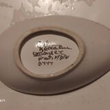 Earthenware bowl signed Keraluc Quimper