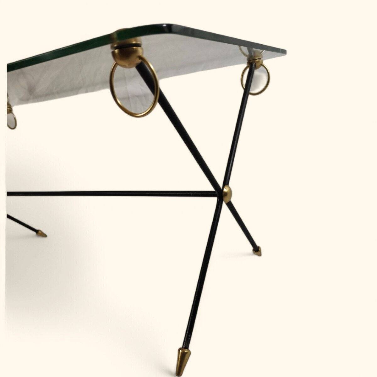 Coffee Table Model "x" by Jacques Adnet