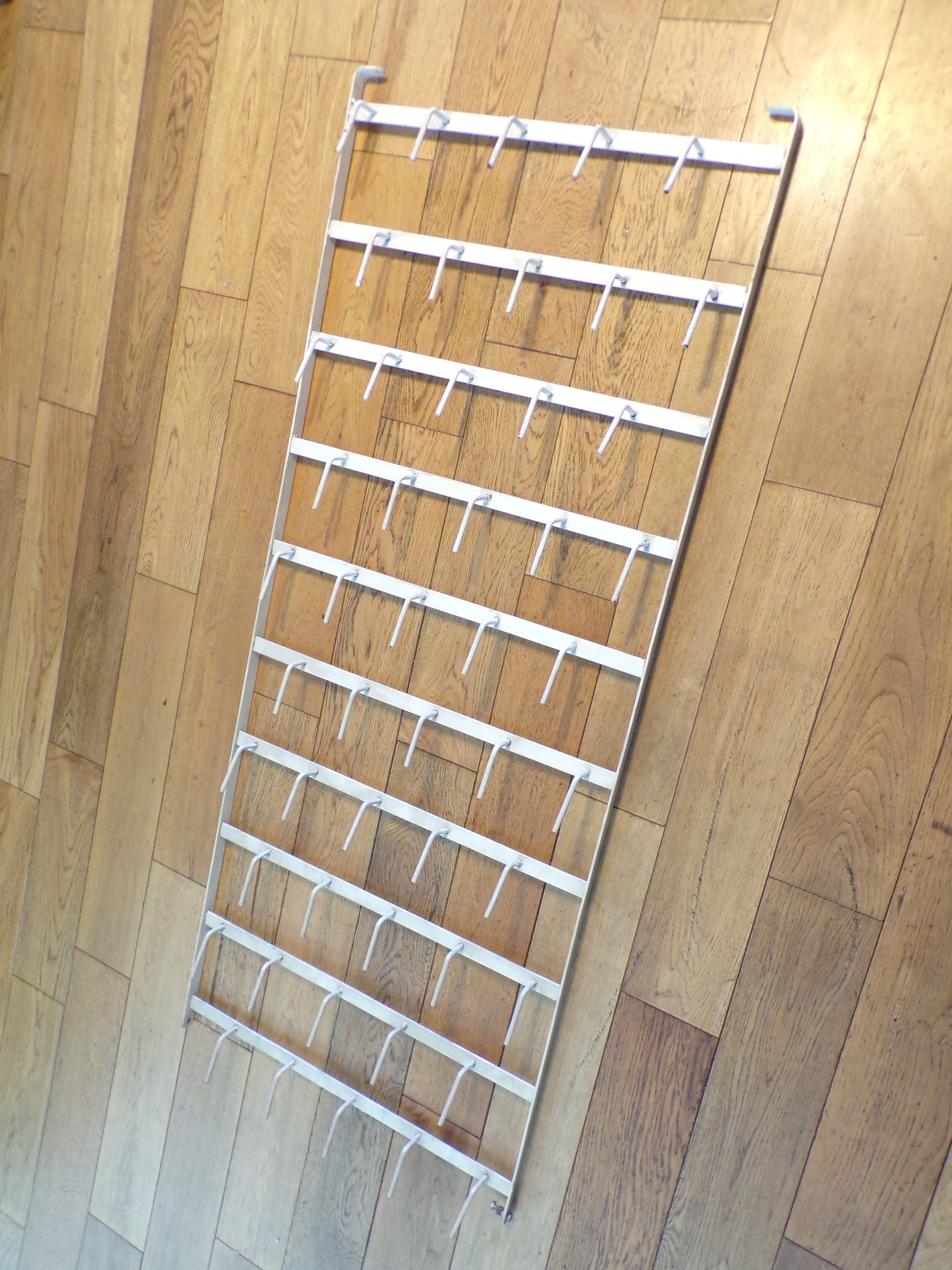 Vintage wall bottle holder