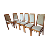 Set of 6 scandinavian style chairs