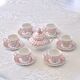 Johnson & Bros "Rose Bouquet" Antique Porcelain Coffee Set