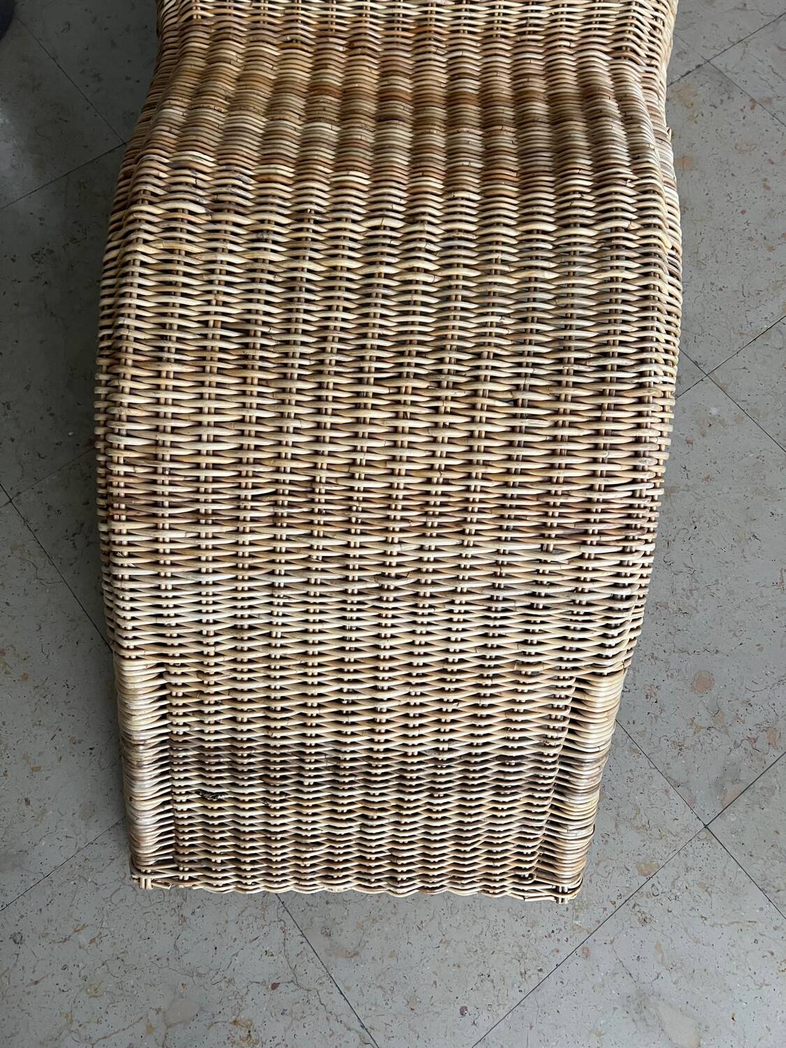 Vintage IKEA karlskrona rattan lounge chair by Karl Malmvall