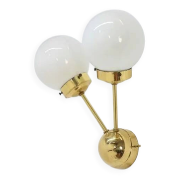 Space age sputnik brass wall lamps - 1970s, more pieces available