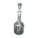 Chiseled glass carafe