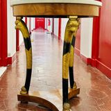 Empire marble pedestal table