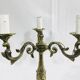 Pair of girandoles 3 bronze lights