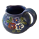Pichet bleu et fleurs prop art jean garillon soufflenheim alsace