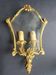 Vintage Louis XVI bronze corner wall sconce Lucien Gau Paris