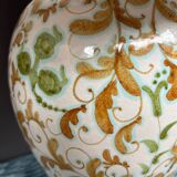 Pair of hand painted lamps.