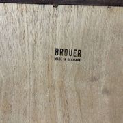 Vintage Scandinavian rosewood bookcase by Brouer, 1960s