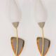 Pair of 50s midcentury modern wall lights