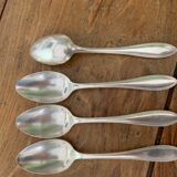 4 tablespoons in vintage silver metal
