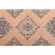 Vintage Turkish Oushak handmade wool cotton orange runner 142x380