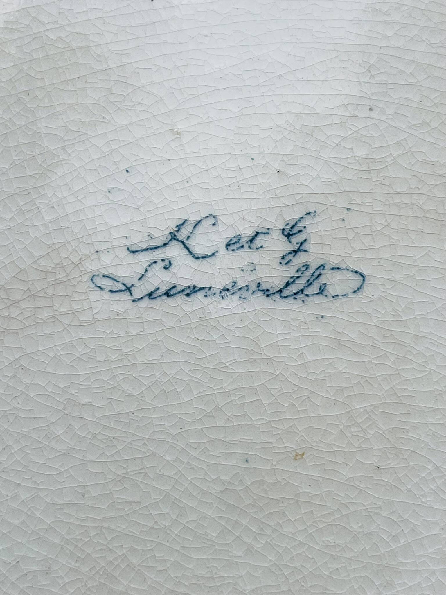 Flat ironstone plate KG Lunéville