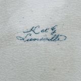 Flat ironstone plate KG Lunéville