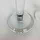 Pair of vintage plexiglass and chrome metal candlesticks
