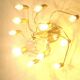 Mid century modern 3-level brass spiral brass chandelier, 1960s