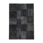 Tapis anatolien surteint fait à la main 171 cm x 247 cm tapis patchwork noir
