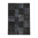 Handmade anatolian overdyed 171 cm x 247 cm black patchwork carpet