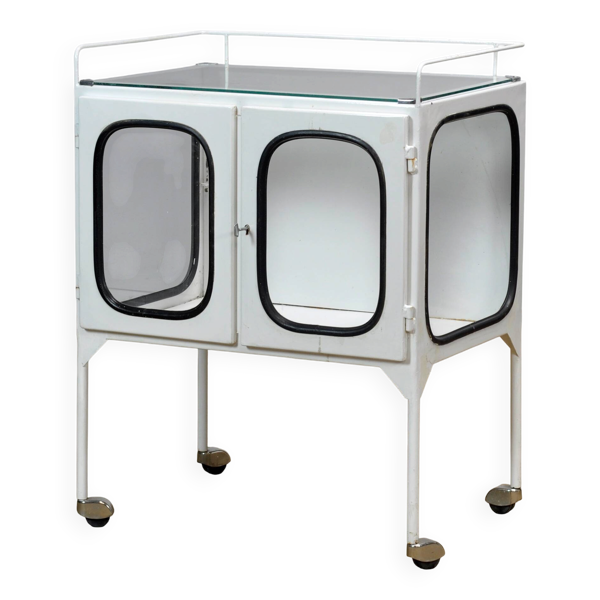 Chariot d'hôpital vintage, années 1970