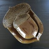 Set of 2 acorn empty pockets