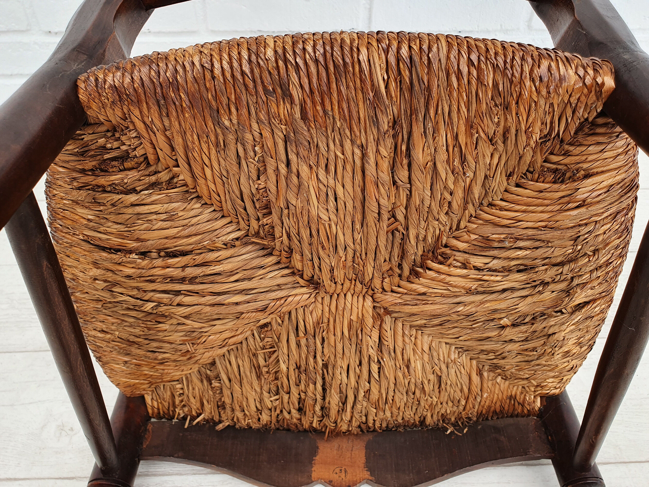 6 pcs, Original Danish country style chairs, 50s