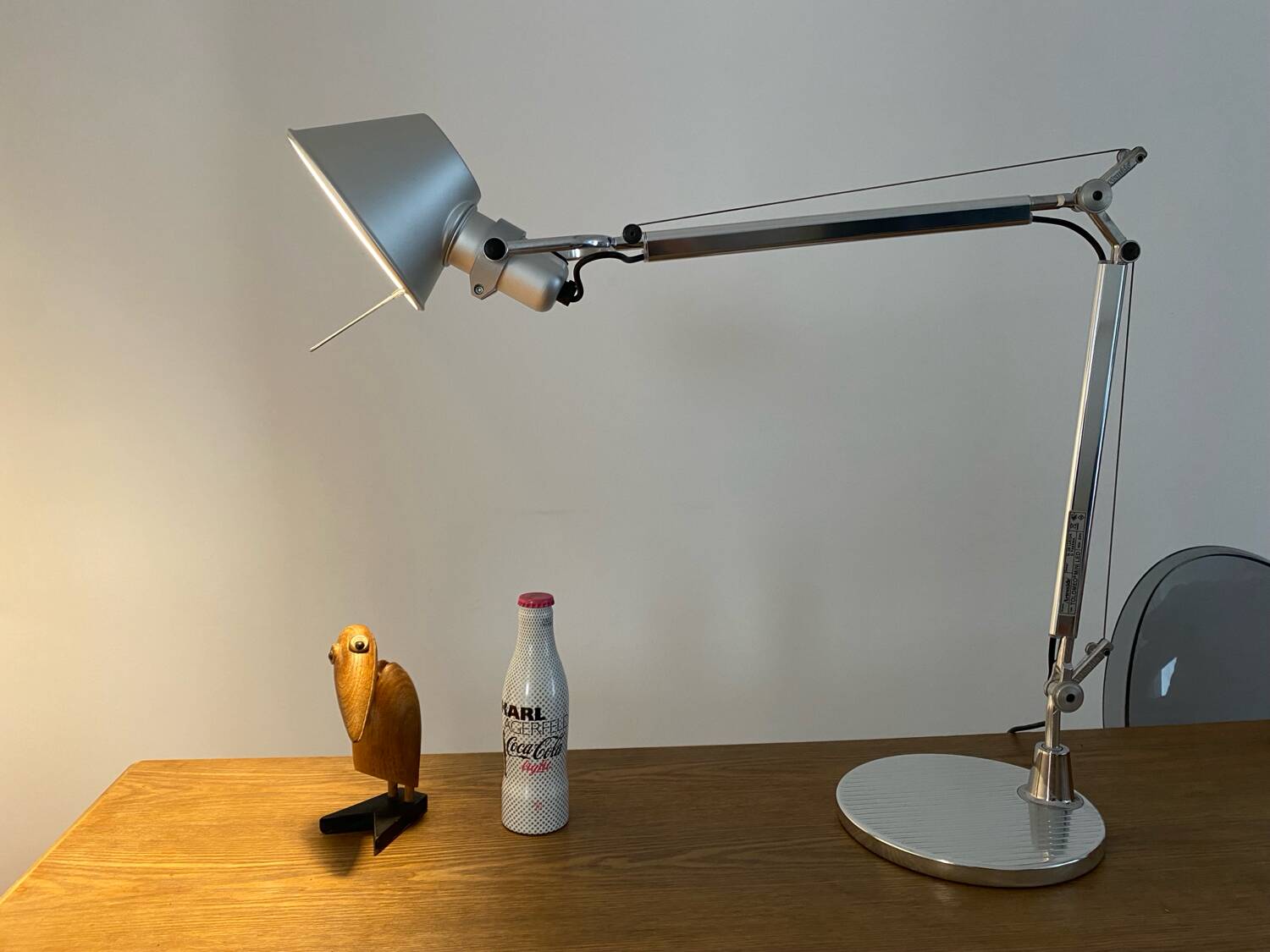 Tolomeo mini led desk lamp on designer base By Lucchi & Fassina excellent condition