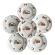 Set of 6 antique French plates