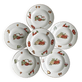 Set of 6 antique French plates
