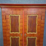 Polychrome Alsatian wardrobe – 19th century