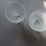 Transparent diamond tip walking glasses