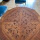 Round table décor in rosewood flower Louis XV