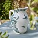 Large jug / carafe from the 19th century, ironstone, bird signed Moulin des Loups.
