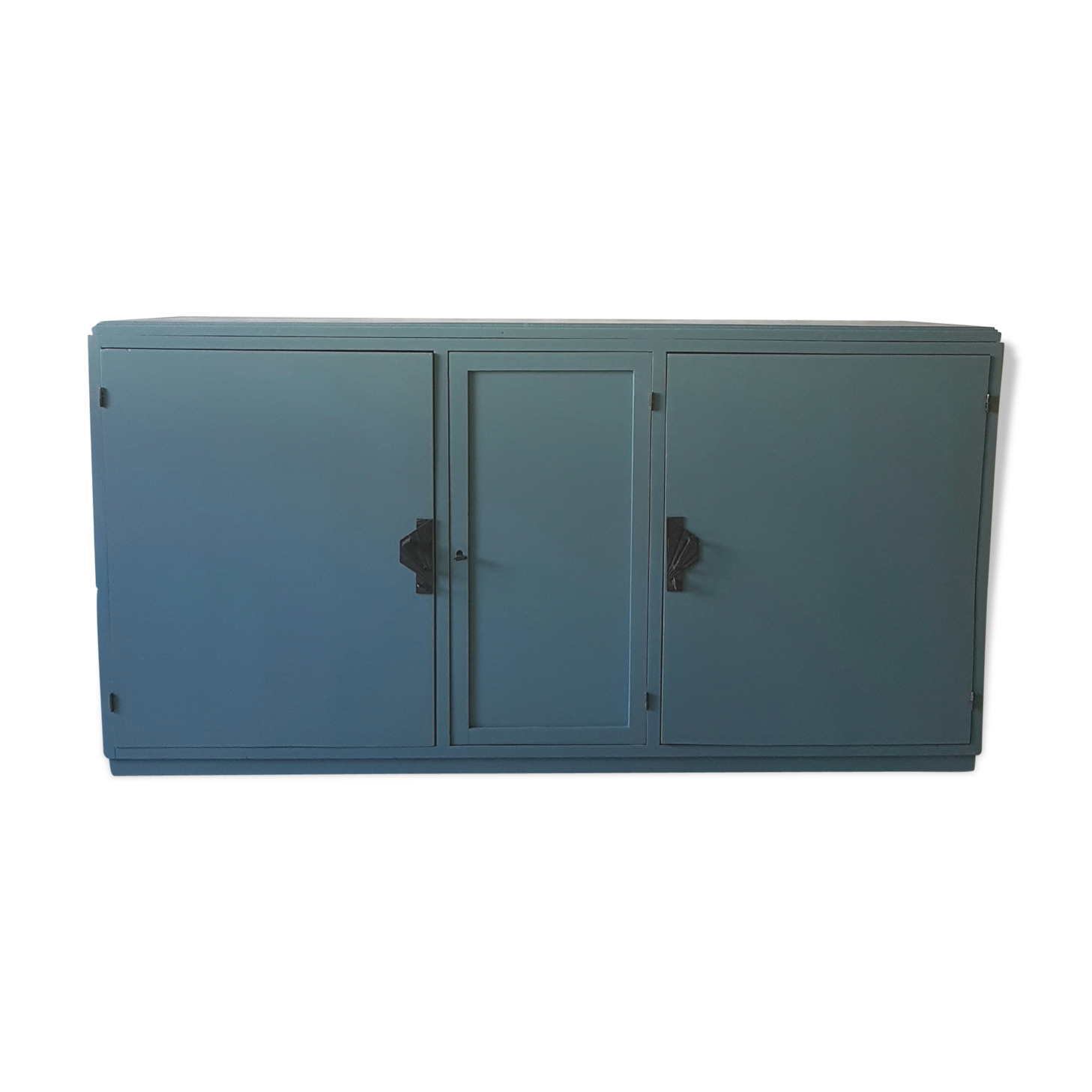 Wooden green art deco buffet