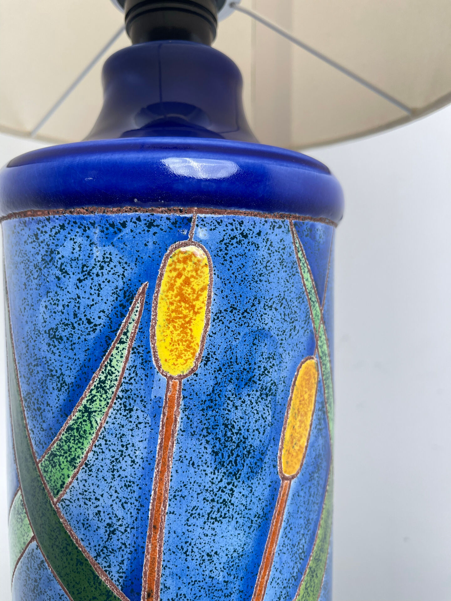 Lampe en céramique vers 1980