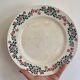 Set of 8 flat plates vintage model Cécile de HBCM