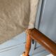 Former director's side chair in wood and canvas