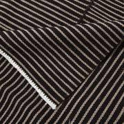 Tapis turc à fines rayures noires et grises (6 x 9 po), 183 x 269 cm