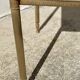 small side table with 2 brass and marble trays vintage 1960