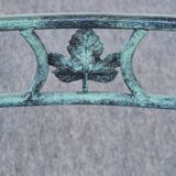 Set of 1 Table and 4 Chairs wrought iron 80s