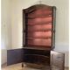 Impressive sideboard, two-part display cabinet in walnut